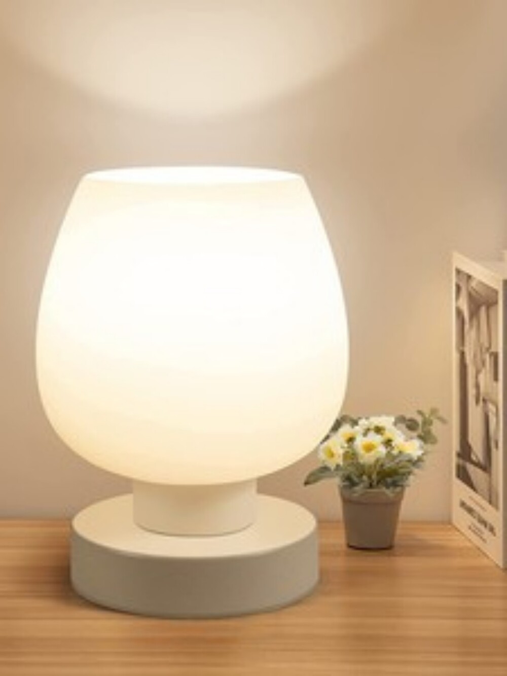 Onewish Cordless LED Touch Table Lamp – Sleek, Modern, & Cozy! NIB